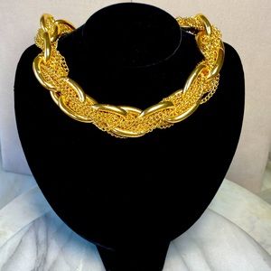 Kenneth Jay Lane Gold Plated MultI Chain Necklace